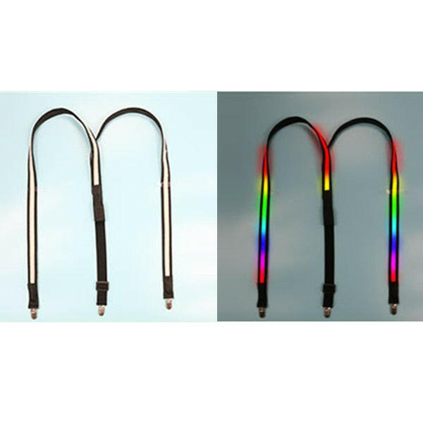 LED Suspenders Rainbow