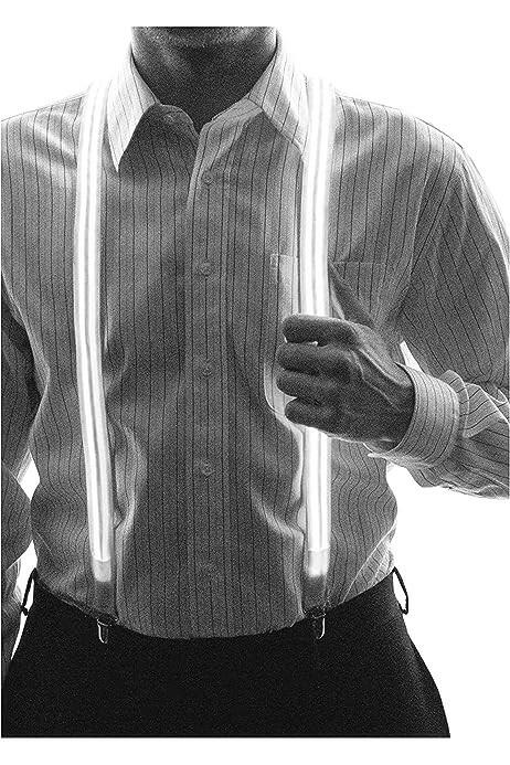 LED Suspenders White