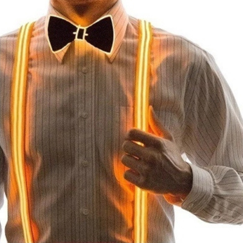 LED Suspenders Orange